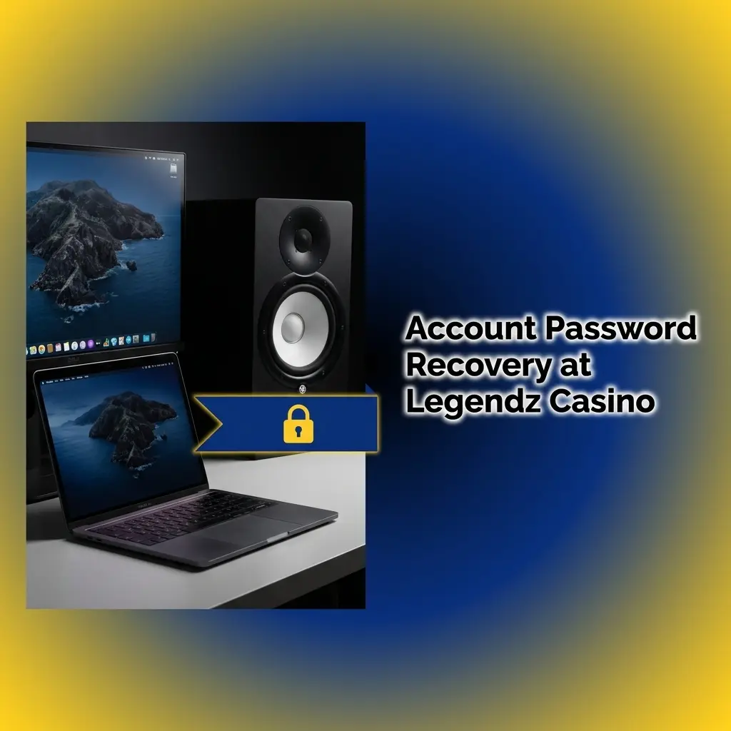Legendz Casino account password recovery steps showing login button, forgot password link, and email reset process