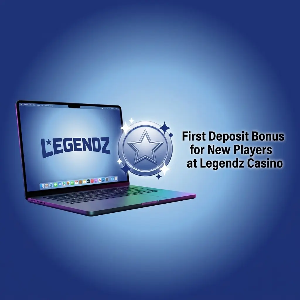 Legendz Casino first deposit bonus offering 100% match up to 1000 USD for new players on casino and sportsbook