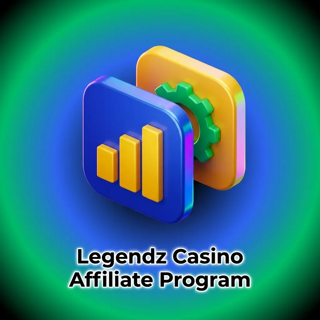 Legendz Casino affiliate program dashboard showing referral tracking, commission models, and partner tools for online casino marketing