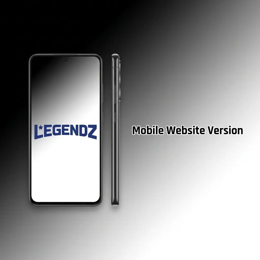 Legendz Casino mobile website optimized for smartphones and tablets with full sportsbook, slots, and account management